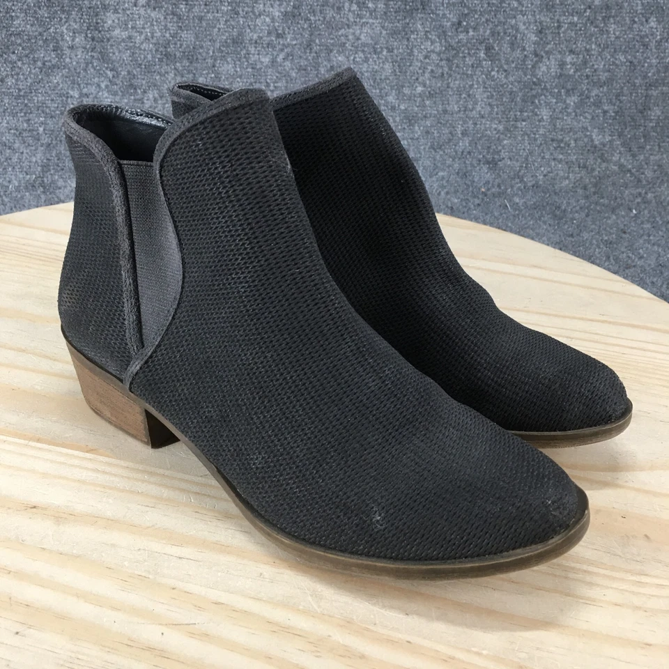 Kensie Botas Mujer 8.5 M Gerona Botín Gris Cuero Informal Tacones Bloque Foto 3 de 4