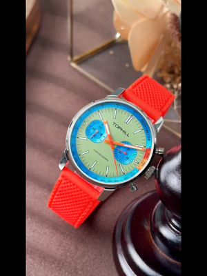 TOPHILL Men's Chronograph Pilots Watch Seagull Movement 5ATM