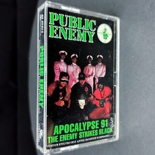 PUBLIC ENEMY APOCALYPSE 91 THE ENEMY STRIKES BACK Cassette Tape OG 1991 Rare