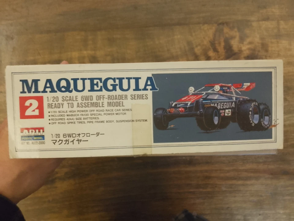 Arii 1/20 Scale Maqueguia - Motorised Model Kit New in Box Raro - Immagine 3 di 4