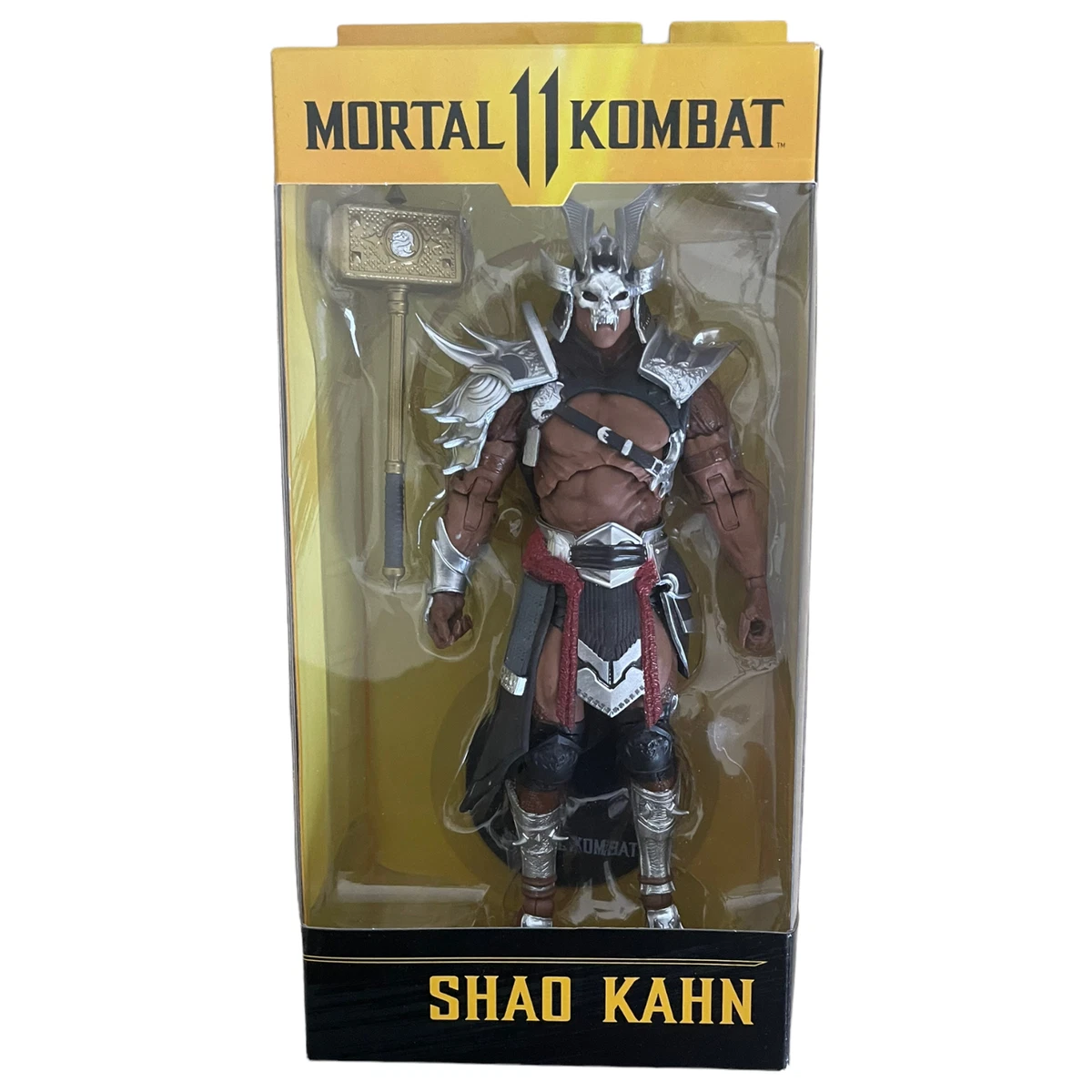 McFarlane Toys Mortal Kombat Shao Kahn (Platinum Kahn) 7 Action Figure with Accessories