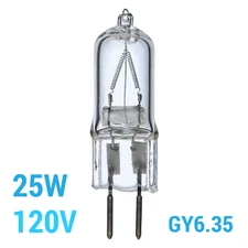 Satco S3197 25T4/CL 25W 120V T4 2-Pin Bi-Pin GY6.35 Clear Bulb 2900K Warm White