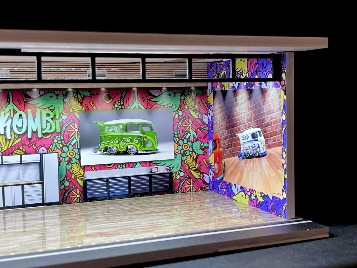 Kool Kombi Theme 1:64 Model Garage Diorama LED Lighting FAST SHIP