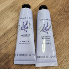 x2 New Crabtree Evelyn Hand Therapy Lavender .9 oz Sealed Travel Size Lotion