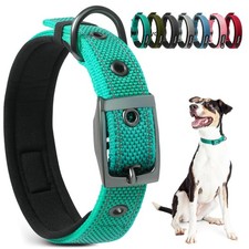 Dog Collars for Medium Dogs, Neoprene Padded and Adjustable, Reflective Wide ...