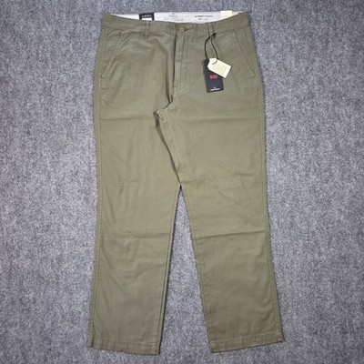 NWT Levi's XX Chino Authentic Relaxed Straight Pants 36x32 Garment Dyed Green