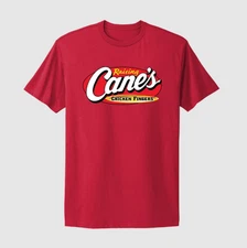 Raising Cane's Chicken Fingers Logo, Fast Food Restaurant Merch Apparel Tee