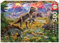 Educa - Puzzle 500 Teile FüR Erwachsene Dinosaurier Treffen, 500 Teile Puzzle