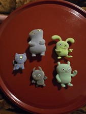 Ugly Dolls Mini Figures - Lot of 5 Fuzzy Toys, 2018 Hasbro "Lotsa Ugly" Series 1