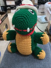 KNITTED TOY - 10  HANDMADE Crochet Dinosaur