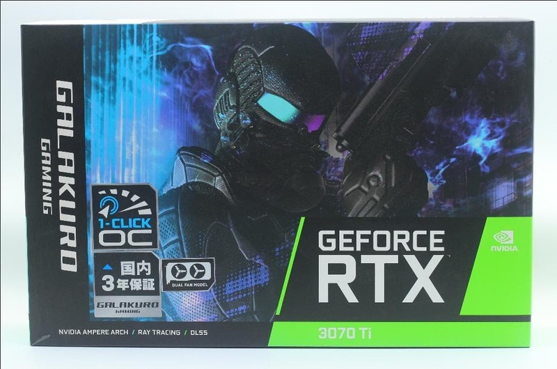 GALAKURO GAMING 玄人志向 NVIDIA GeForce RTX3070Ti GDDR6X 8GB Graphics Card