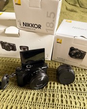 NIKON 1 J5 DSLR Mirrorless Digital Camera with Lens Black