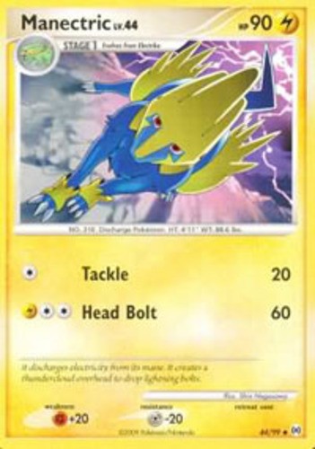 Pokemon - Manectric - 44/99 - Uncommon - Arceus - NM