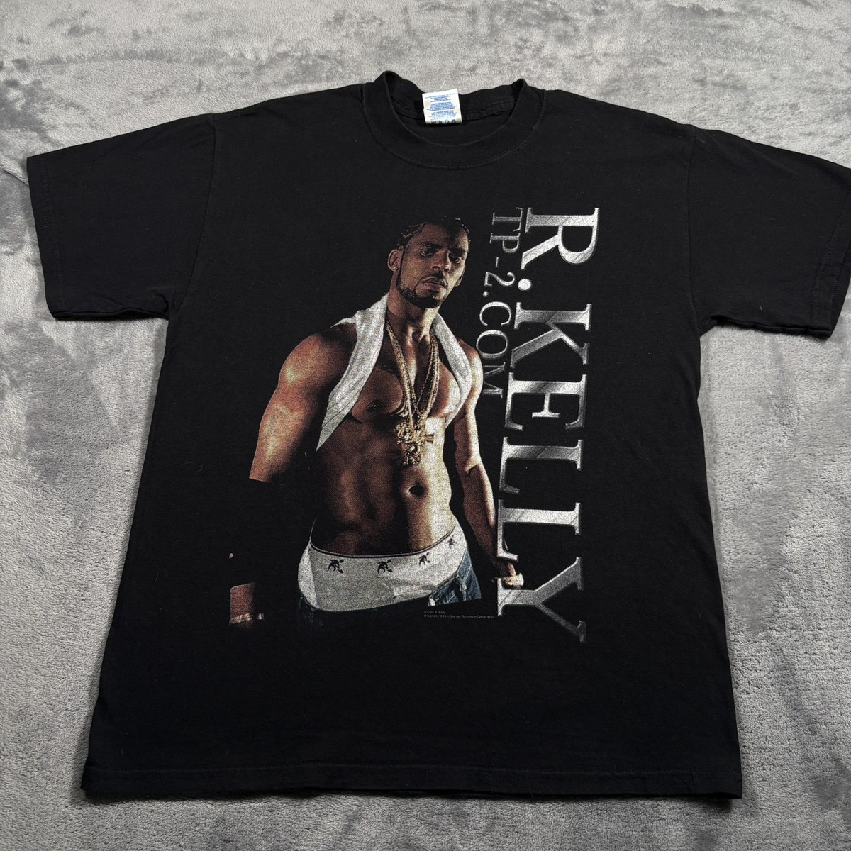 Vintage 2001 R. Kelly TP-2.COM The Tour T-Shirt Mens Large Black