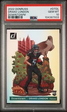 2022 DONRUSS DRAKE LONDON DOWNTOWN! PSA 10 GEM MINT