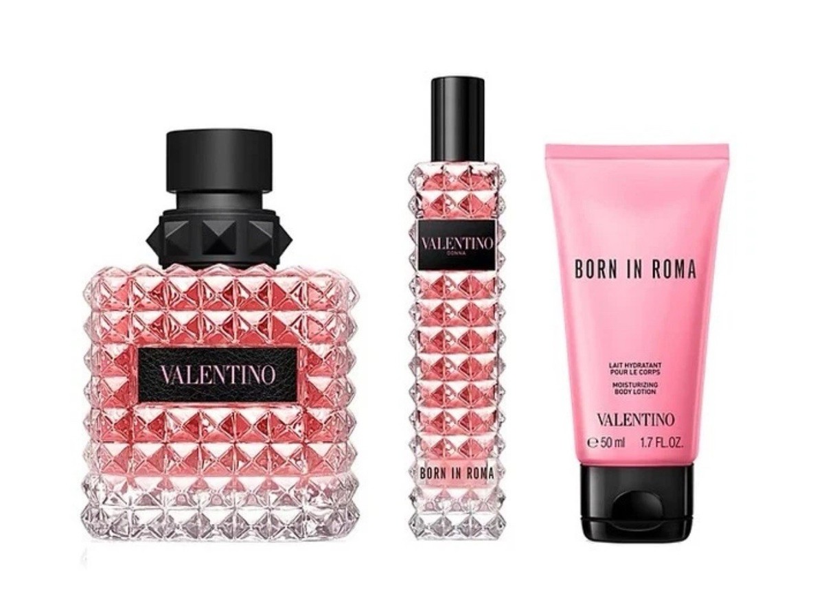 VALENTINO BORN IN ROMA 香水セット 15ml×3 Amazon.com : Valentino Donna Born in Roma Travel Spray