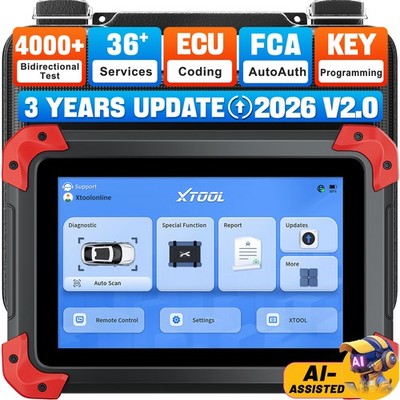2026 XTOOL D7 V2.0 Bidirectional OBD2 Scanner All System Diagnostic Tool Coding 