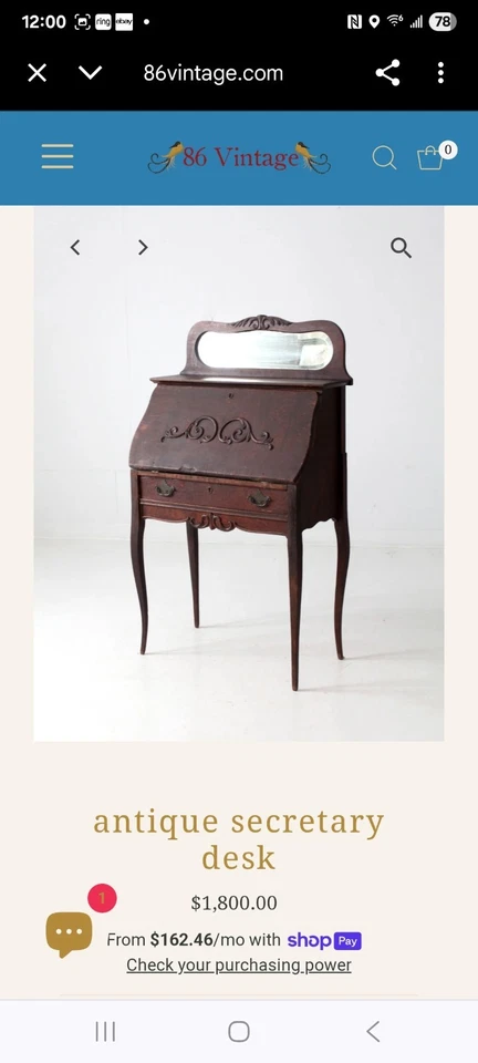 Escritorio de secretaria Larkin Foto 4 de 4