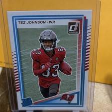Panini Donruss 2025 Rated Rookie Tez Johnson #313 Tampa Bay Buccaneers Football