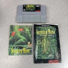 Secret of Mana (Super Nintendo SNES, 1993) Cart, Manual, Poster