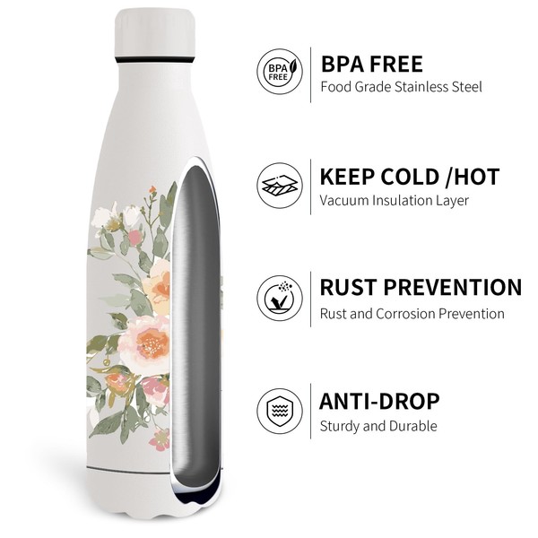 Grsta Trinkflasche Kinder 500Ml Edelstahl Bpa-Frei Auslaufsicher Mit-image