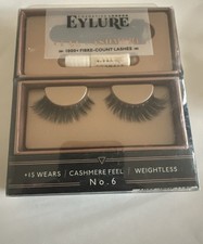 Eylure London Luxe Cashmere Lashes ~ No 6 ~ Black ~ Brand New