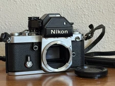 Nikon F2S SLR camera body w DP-2 photomic finder & strap -Working condition F2-S
