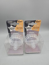 Lot Of 2 NEW Tommee Tippee 6m Advanced Anti-Colic 4x Medium Flow Nipples