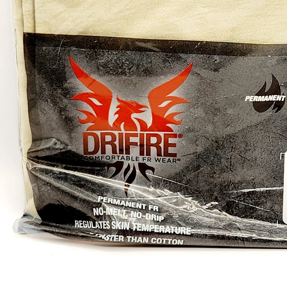 Drifire Ultra Lightweight Short Sleeve Tee T Shirt Permanent FR Desert Sand M - Image 2 of 4