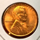 1955-S Lincoln Wheat Cent Penny GEM RD BU From an Original Bank Roll
