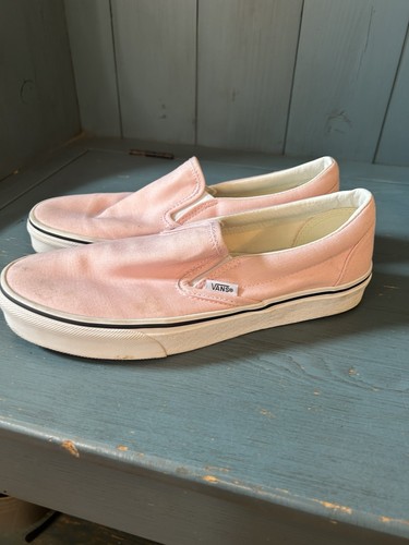 Vans Off-the-Wall Baby Pink Slip On Sneakers | Women’s Size 9.5 - Picture 4 of 8