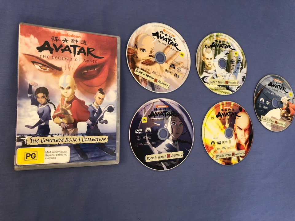 Avatar The Legend Of Aang Water Complete Book 1 Collection Volume 1-5 DVD R4 - image 2 of 4