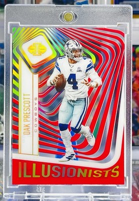 2021 Panini Dak Prescott - Red Holo Clear Acetate Insert /399 - Dallas Cowboys