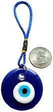 40mm Evil Eye Blown Glass Wall Hanging Protection Nazar Blue Glass Charm