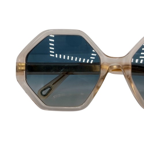 Chloé Willow Octagonal Sunglasses | Translucent | Gradient Lenses Luxe Parisian - Picture 11 of 15