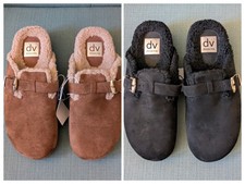 DV by DOLCE VITA Women's Audreana Sherpa Lined Slides  Choose Size  Color, New