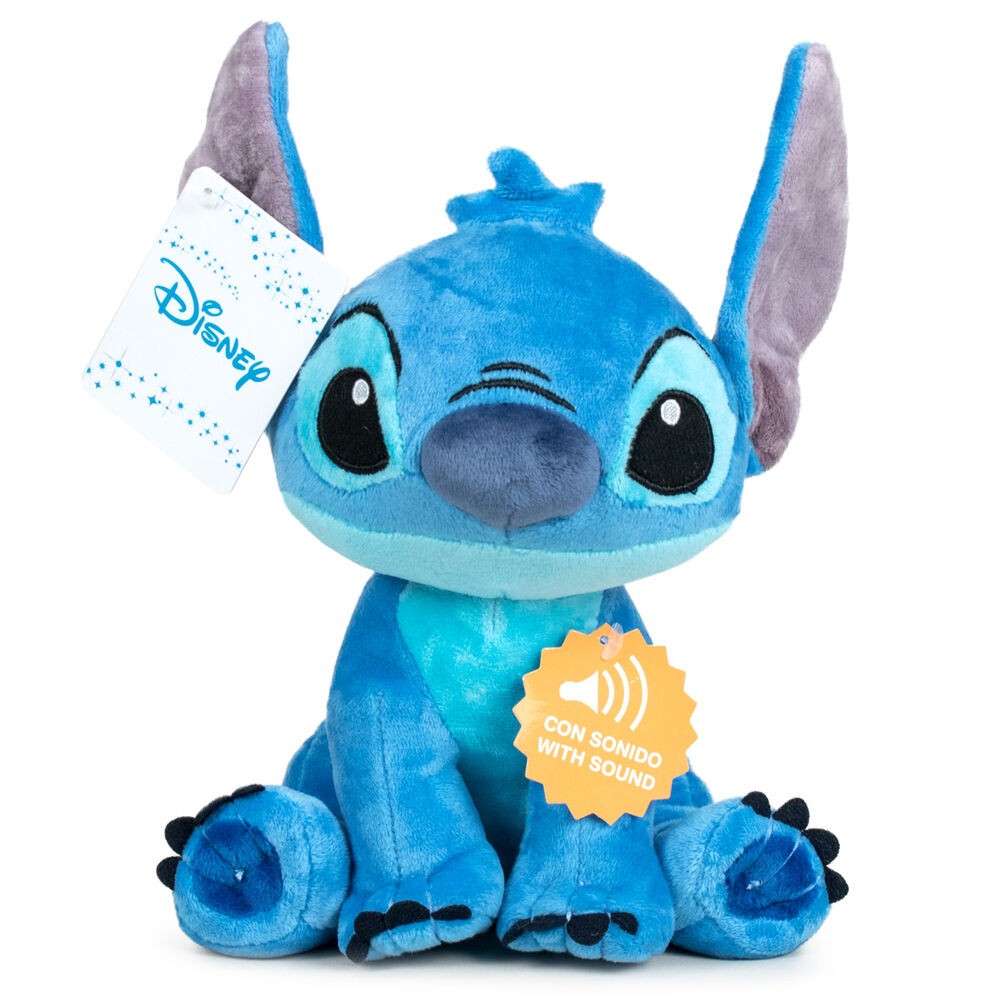 Disney – Stitch Seduto Peluche 30 Cm Sonoro