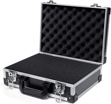 Aluminum Hard Case with DIY Customizable Foam Insert - 14 x 10 x 14in-Black
