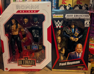 WWE ULTIMATE ROMAN REIGNS & FTV PAUL HEYMAN  LOT OF 2 (NEW)