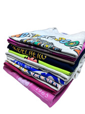 10 Graphic T‑Shirt Reseller / Upcycle Lot – Ruby Falls, Snapple, Wonderscope