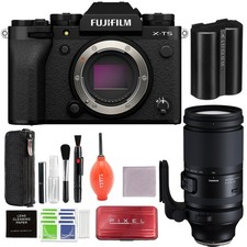 FUJIFILM X-T5 Mirrorless Camera Black w/ Tamron 150-500mm f/5-6.7 Di III VXD