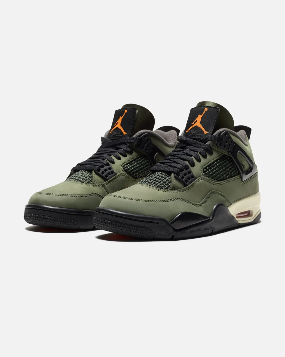 NEW - Undefeated x Nike Air Jordan 4 Retro 2025 Olive Green