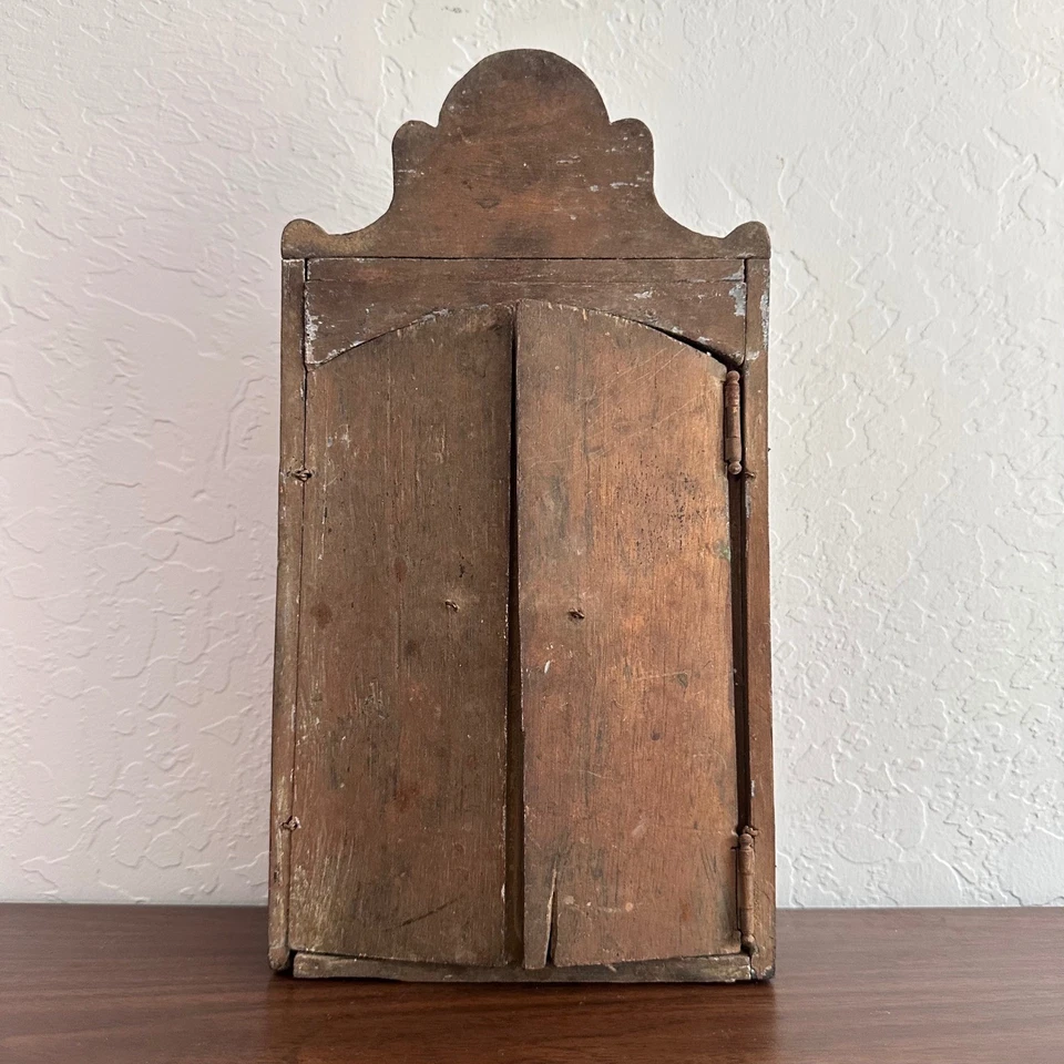 Antiguo Crucifijo Arte Popular Mexicano Nicolás Siglo XIX Viejo Mundo Jesús Católico Foto 2 de 4