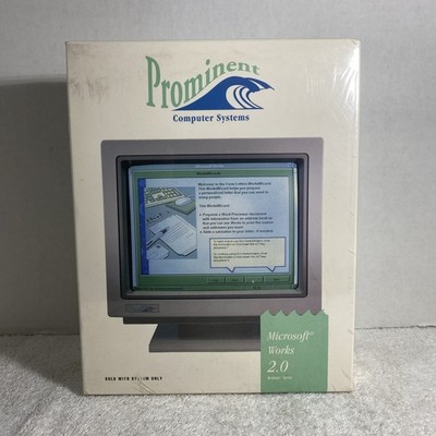 Microsoft Works 2.0 Windows Series Prominent Computer Systems 1991 5.25  & 3.5 