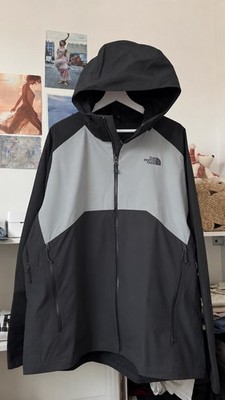 The North Face DryVent Hooded Waterproof Jacket Men s XL Black Grey