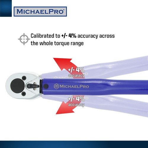 3/8-Inch Drive Click Torque Wrench, 10–80 ft-lb – Dual Direction, ±4% Accurac... - Picture 3 of 6