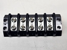 NEW Marathon 405 Terminal Block, Heavy Duty Double Row,5P,30A,600 AC/DC, Class C