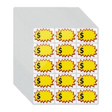 300 Pcs Garage Sale Stickers, 2"x3" Signs, Removable 300