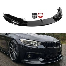 FOR BMW 4 SERIES F32 F33 F36 M PERFORMANCE FRONT SPLITTER LIP GLOSS BLACK 14-20