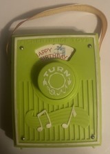 70s Fisher Price  Pocket Radio Music Box  plays "Happy Birthday.  Works  see Vid.